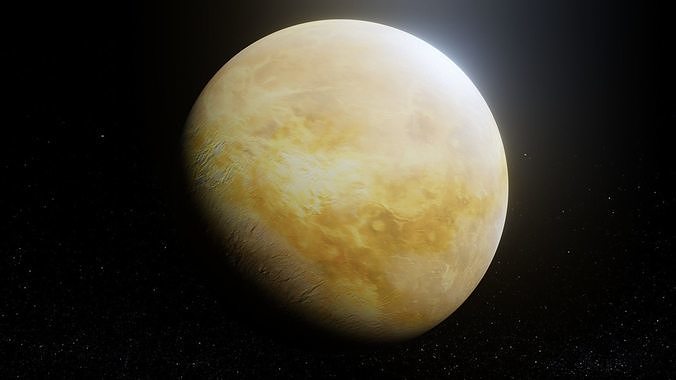Photorealistic Venus 8k Textures 3D Model Low-poly 3D model