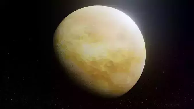 Photorealistic Venus 8k Textures 3D Model Low-poly 3D model