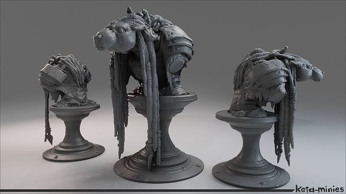 The Dreaded Rat Bust Free 3D print model