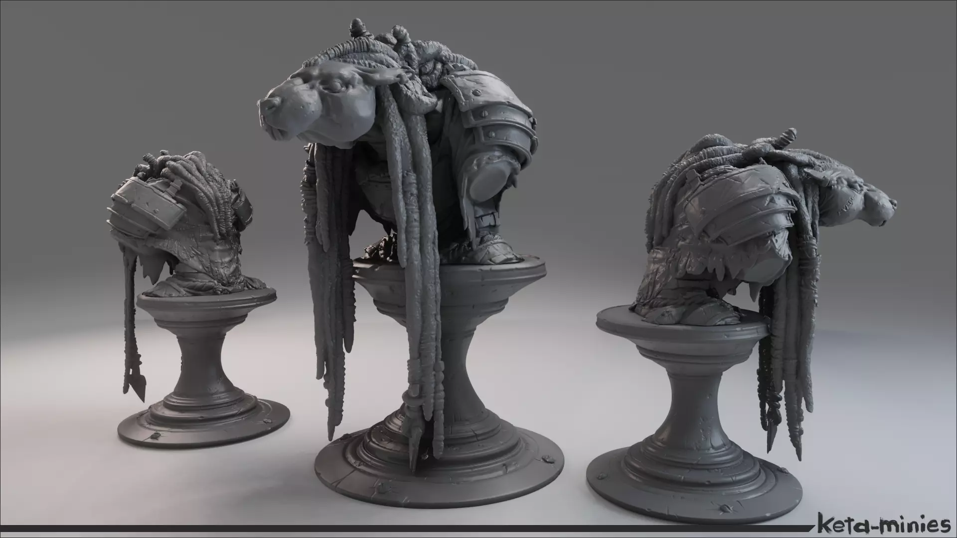 The Dreaded Rat Bust Free 3D print model