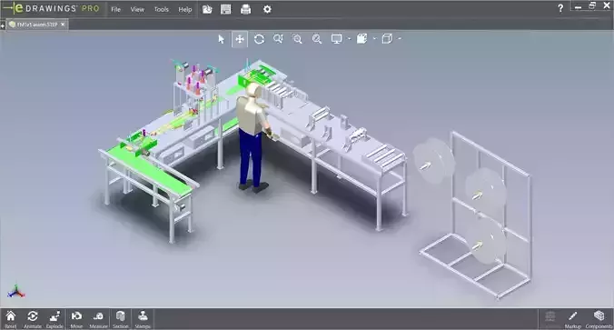 fully automatic -face mask machine 3 3D model
