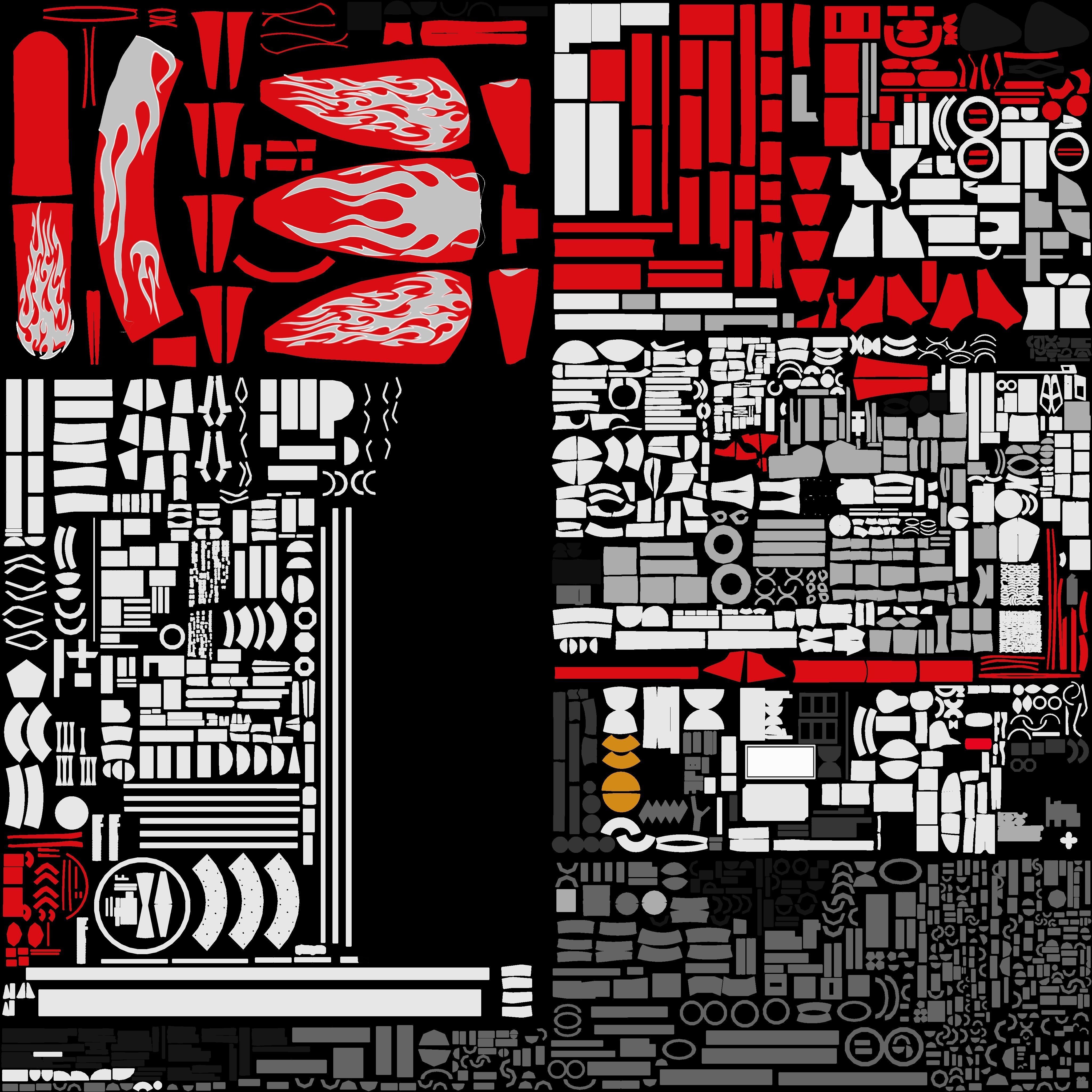 Chopper Motorcycle 3D model_9