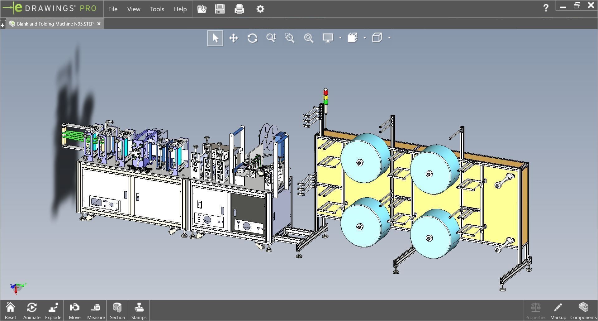 fully automatic -face mask machine 5 3D model_1
