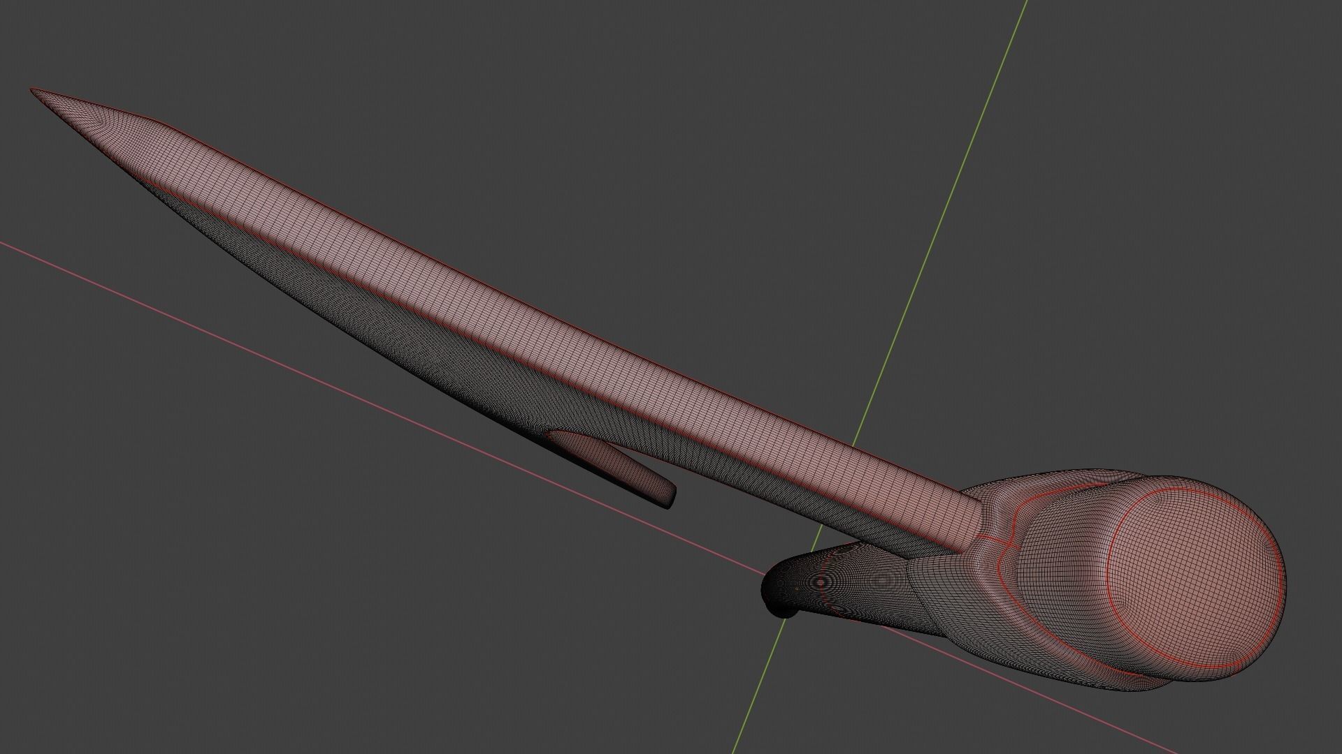 Medieval Axe 3D model_15