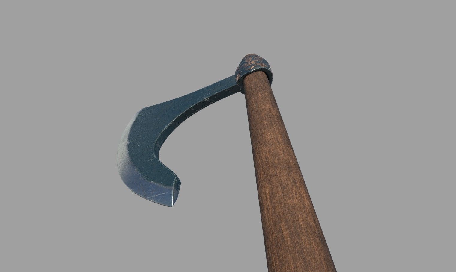 Medieval Axe 3D model_7