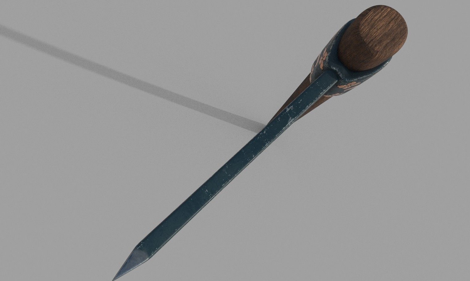 Medieval Axe 3D model_9