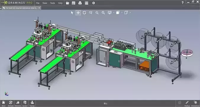 fully automatic - face mask machine 6 3D model