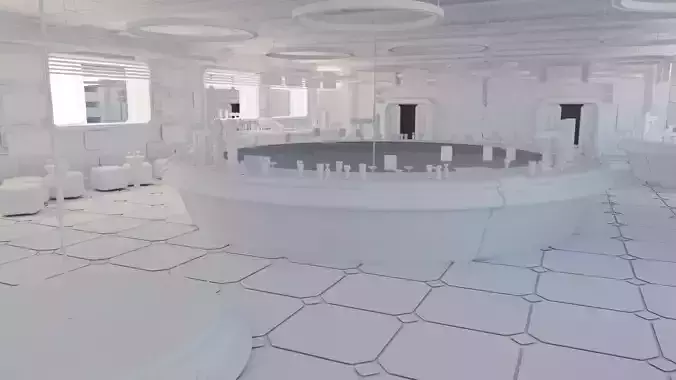 Cyberpunk SCI-FI Futuristic Bar Interior Design