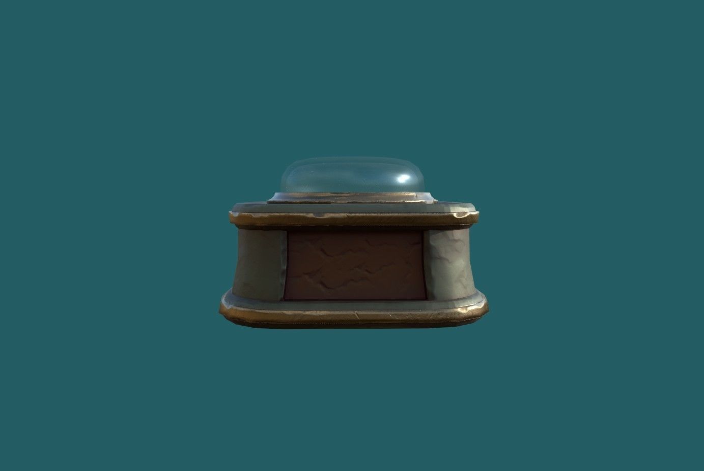 Compass Low-poly 3D model_5