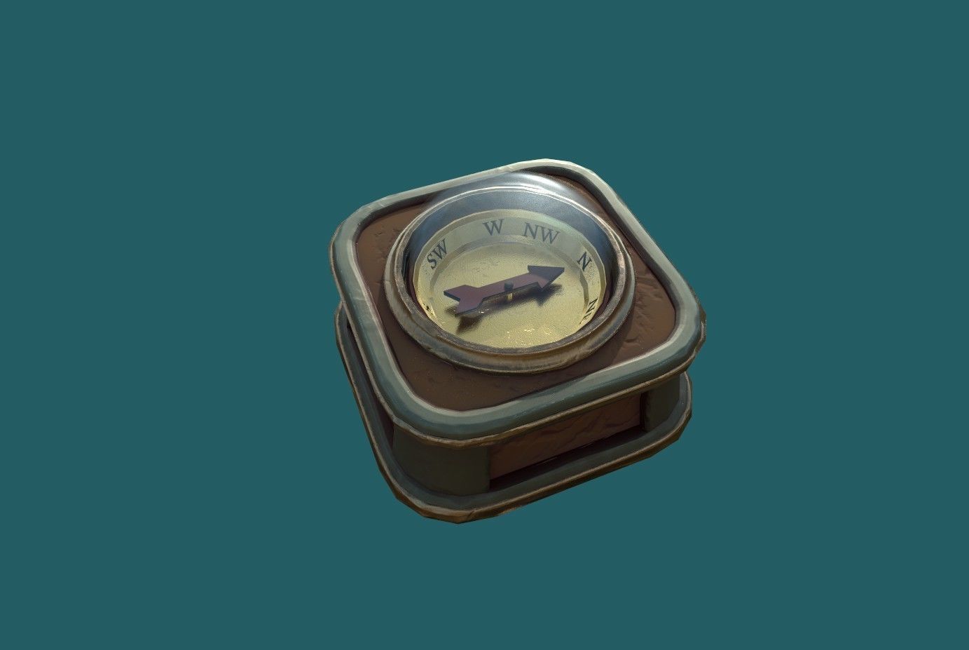 Compass Low-poly 3D model_18