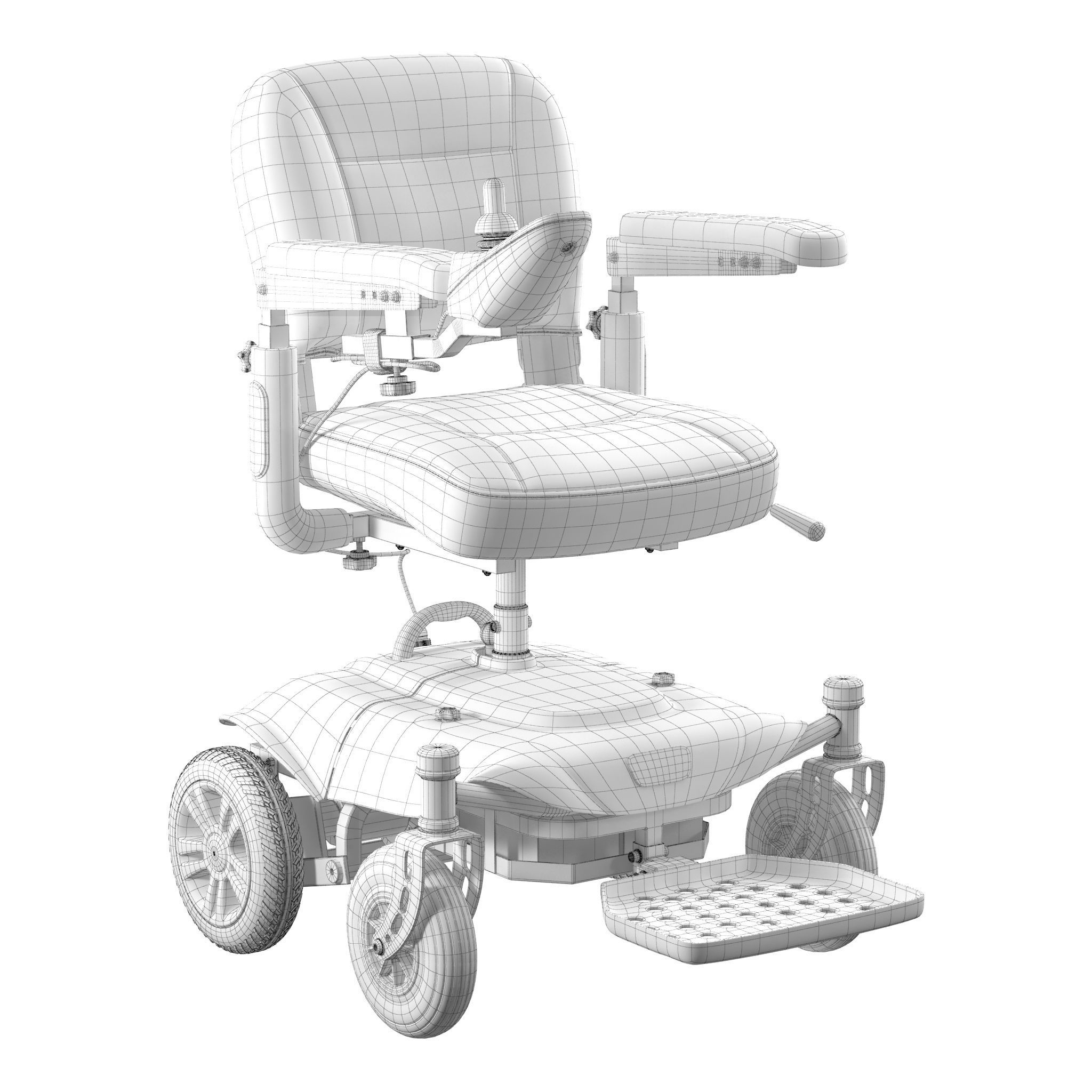 Cobalt x23 power wheelchair model 3D model_10