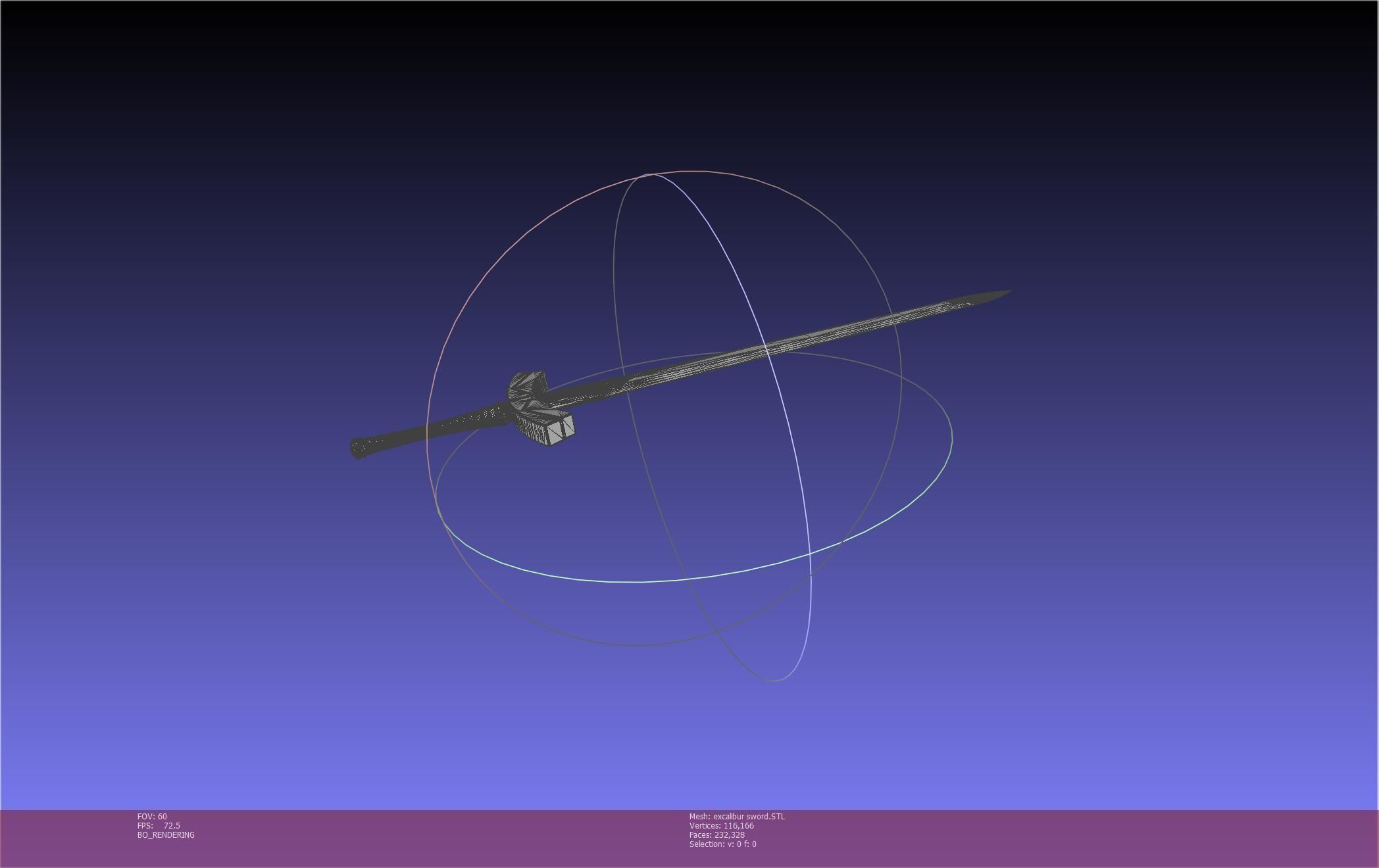 Fate Saber Excalibur Sword Printable Assembly 3D print model_105