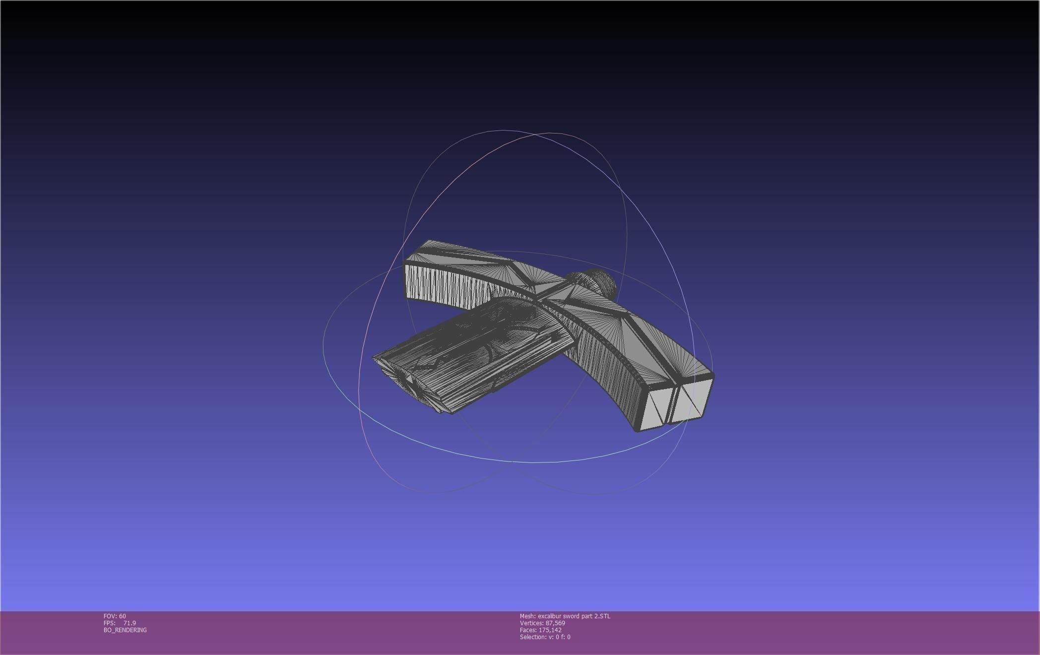 Fate Saber Excalibur Sword Printable Assembly 3D print model_12