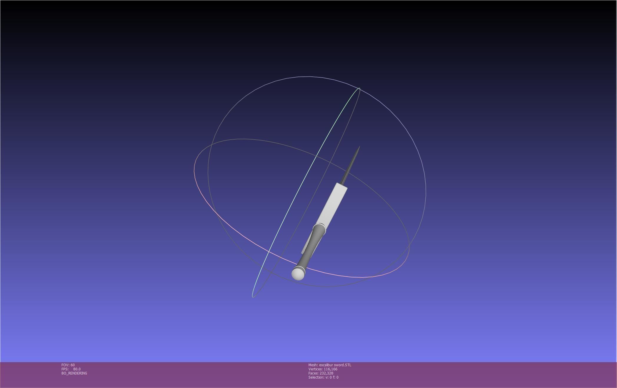 Fate Saber Excalibur Sword Printable Assembly 3D print model_77