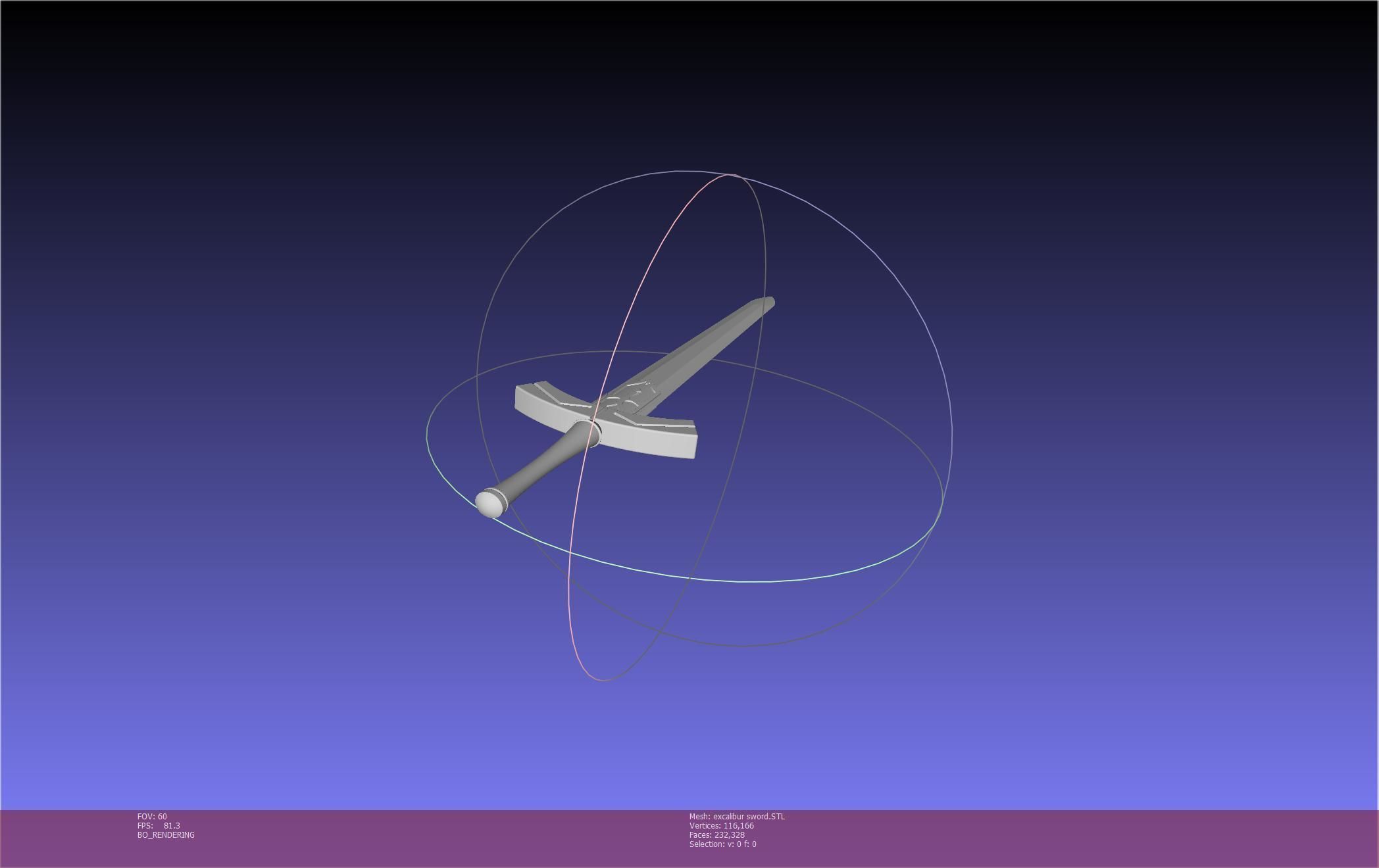 Fate Saber Excalibur Sword Printable Assembly 3D print model_84