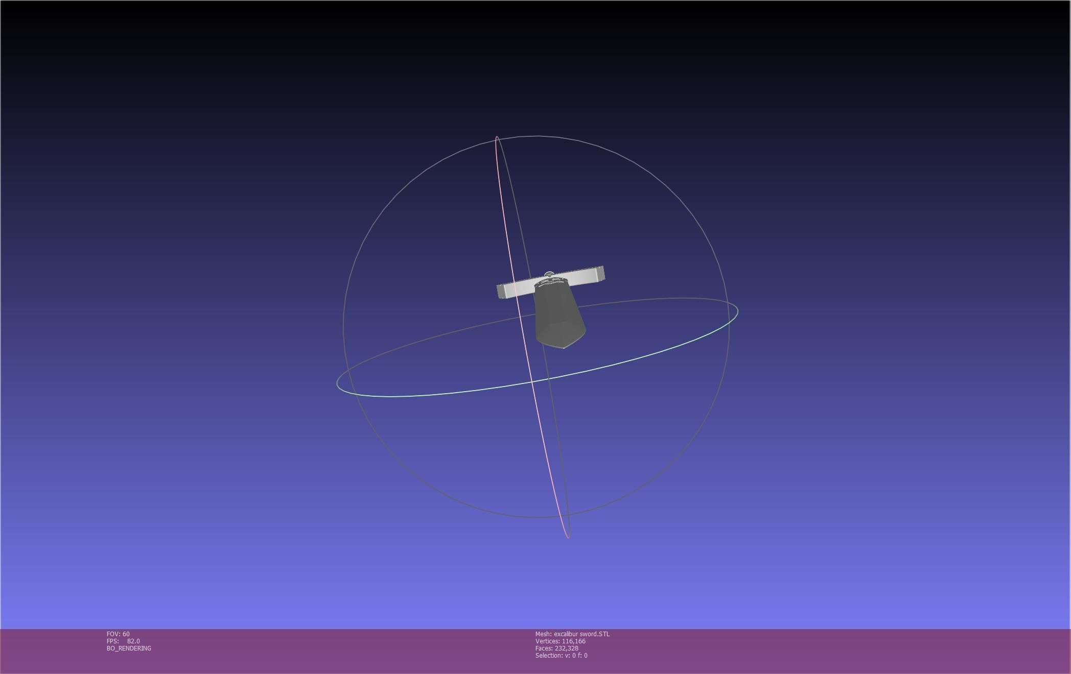 Fate Saber Excalibur Sword Printable Assembly 3D print model_56