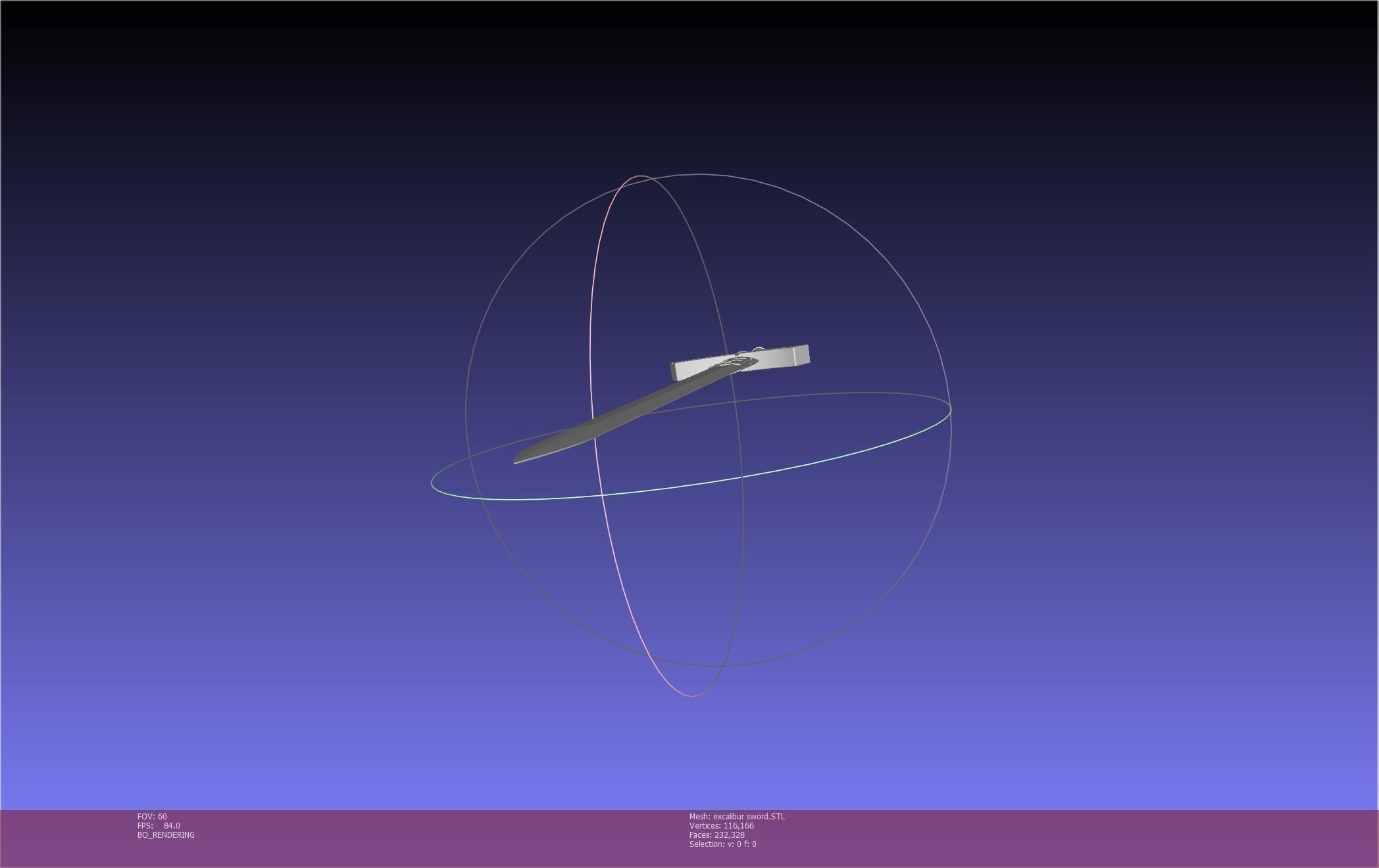 Fate Saber Excalibur Sword Printable Assembly 3D print model_55