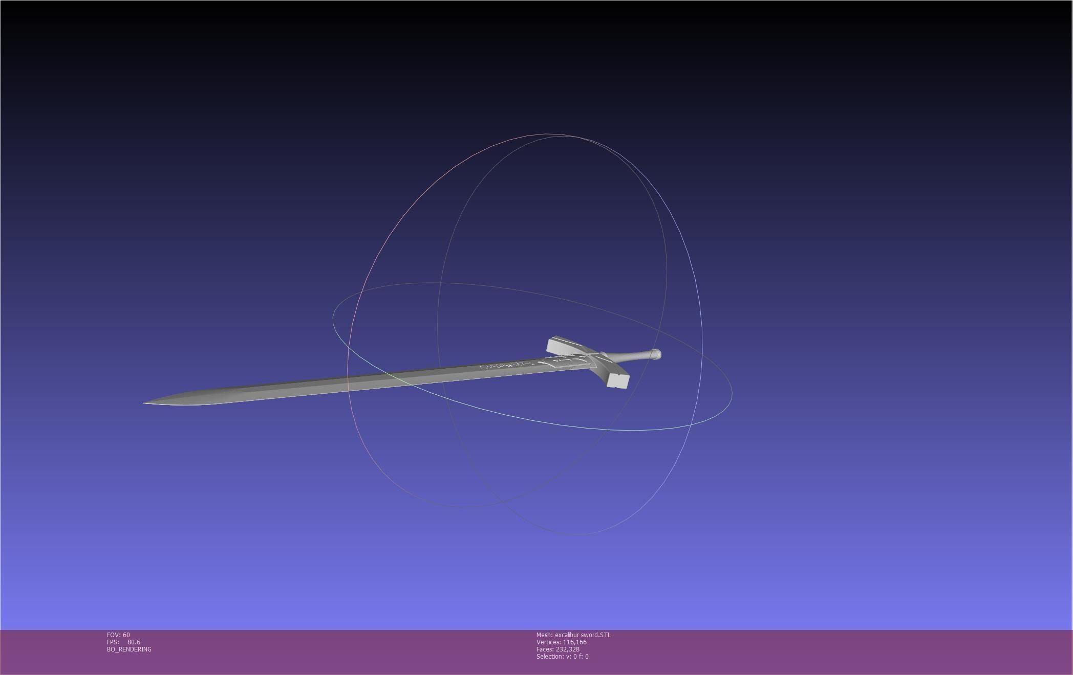 Fate Saber Excalibur Sword Printable Assembly 3D print model_76