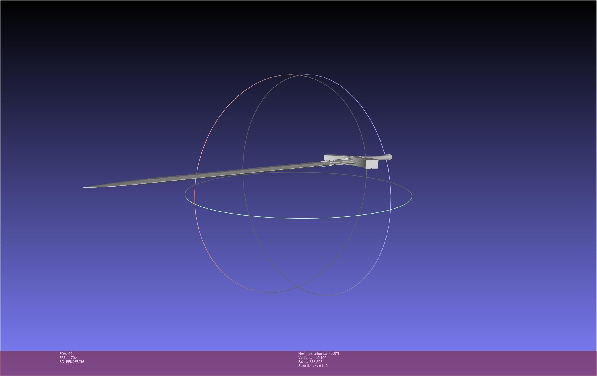 Fate Saber Excalibur Sword Printable Assembly 3D print model_89