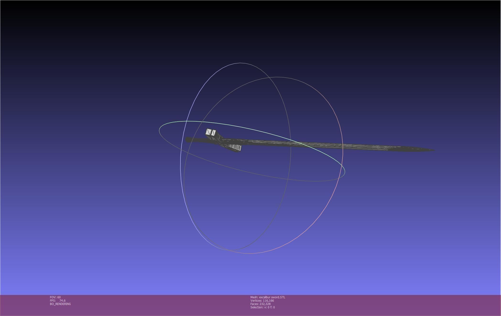 Fate Saber Excalibur Sword Printable Assembly 3D print model_107