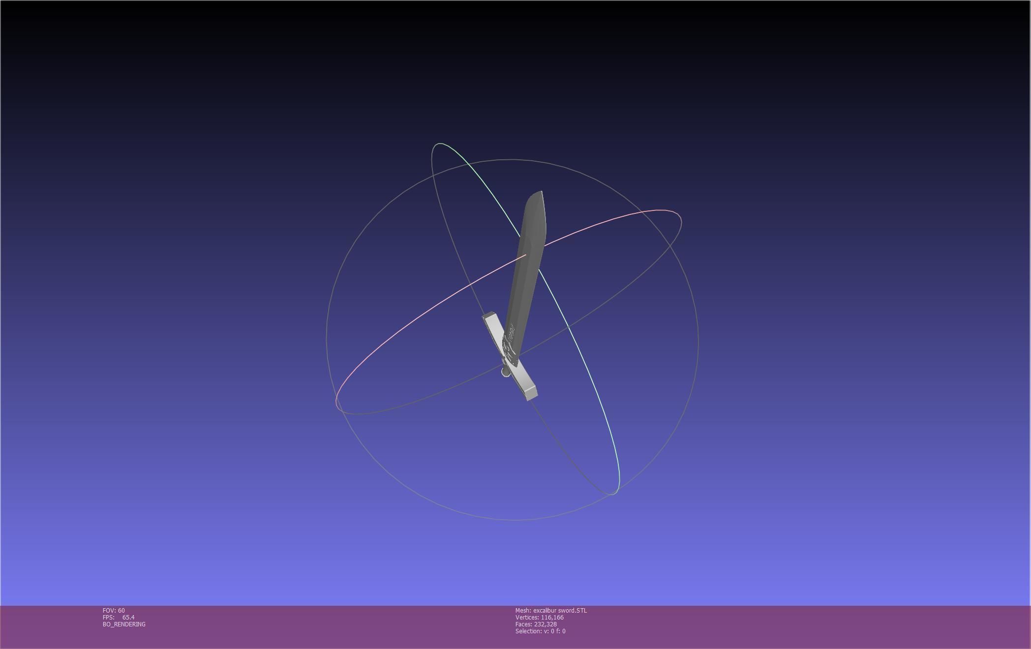 Fate Saber Excalibur Sword Printable Assembly 3D print model_29