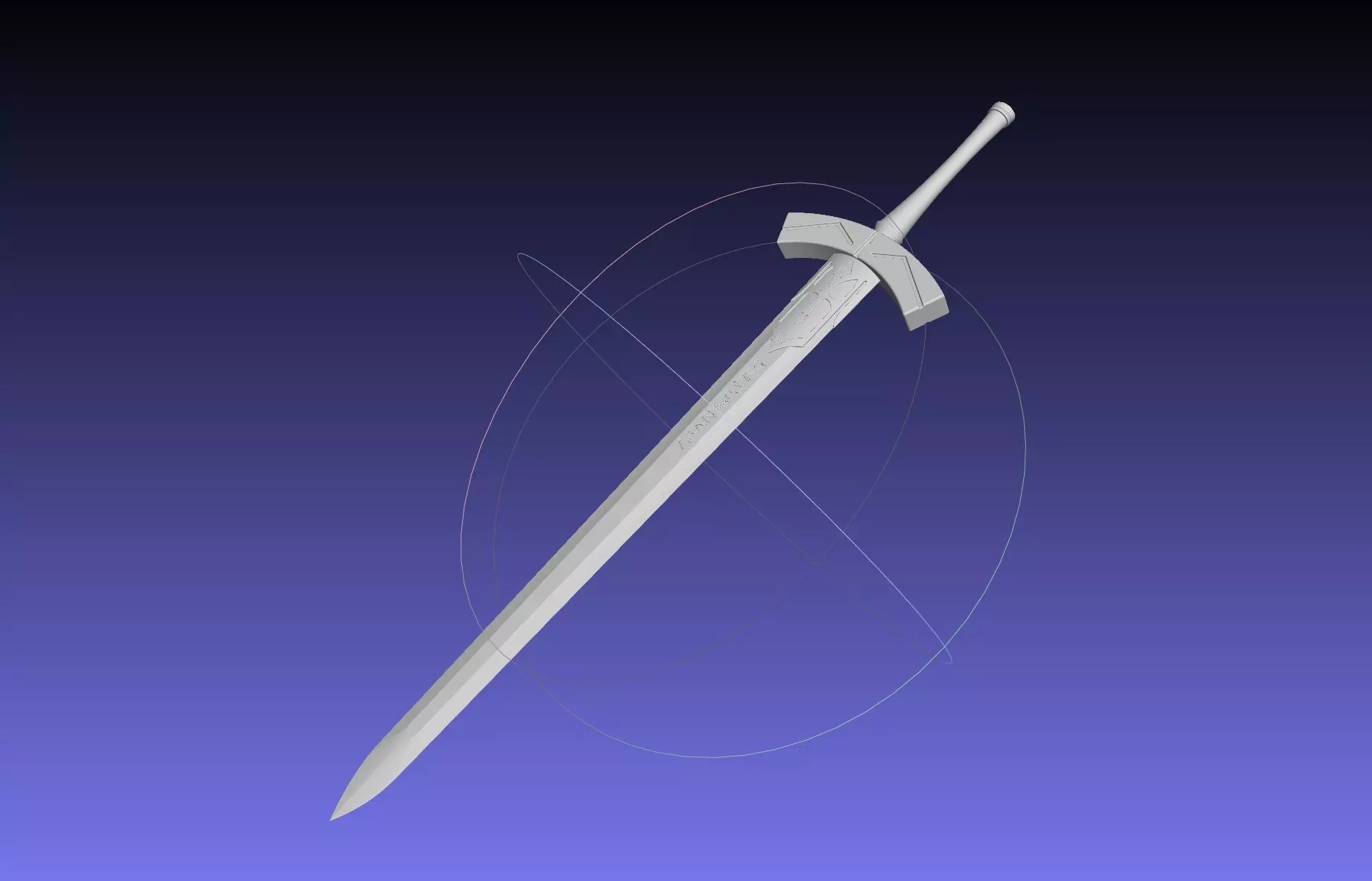 Fate Saber Excalibur Sword Printable Assembly 3D print model_0