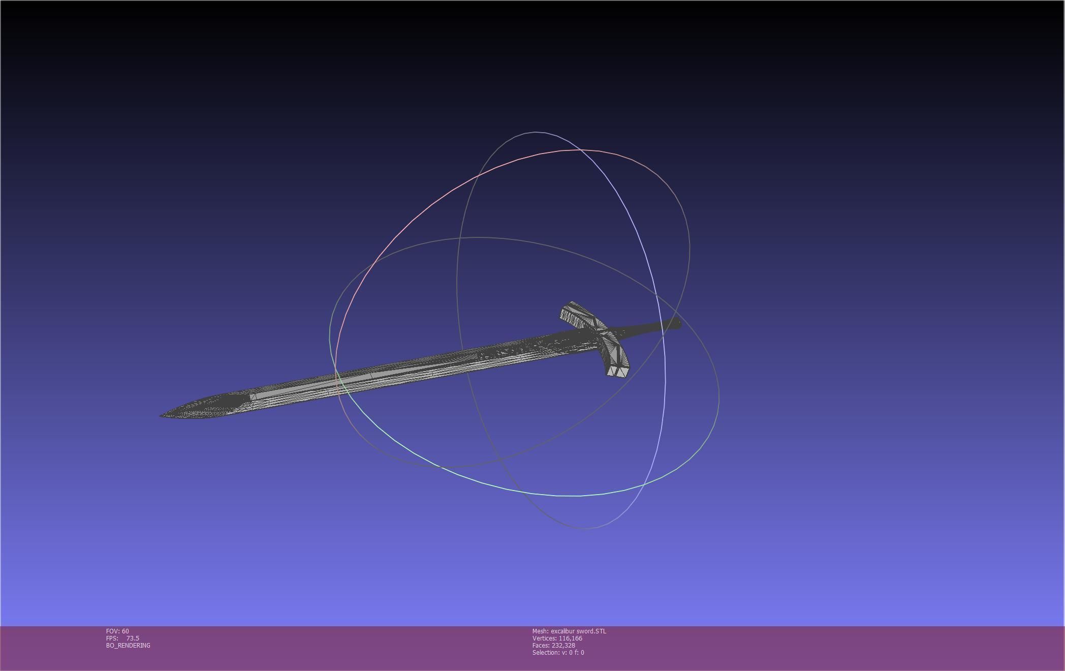 Fate Saber Excalibur Sword Printable Assembly 3D print model_95
