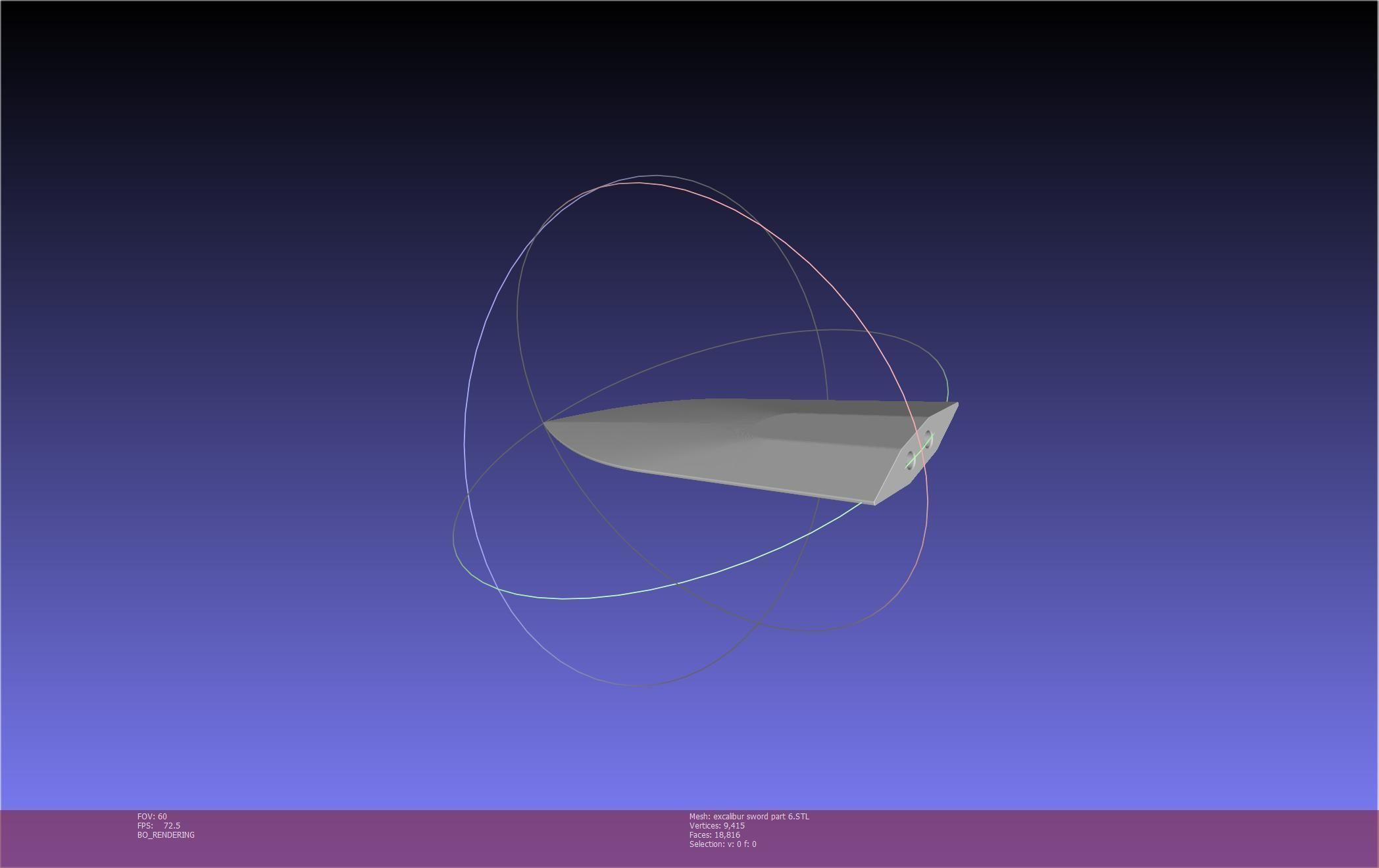 Fate Saber Excalibur Sword Printable Assembly 3D print model_140