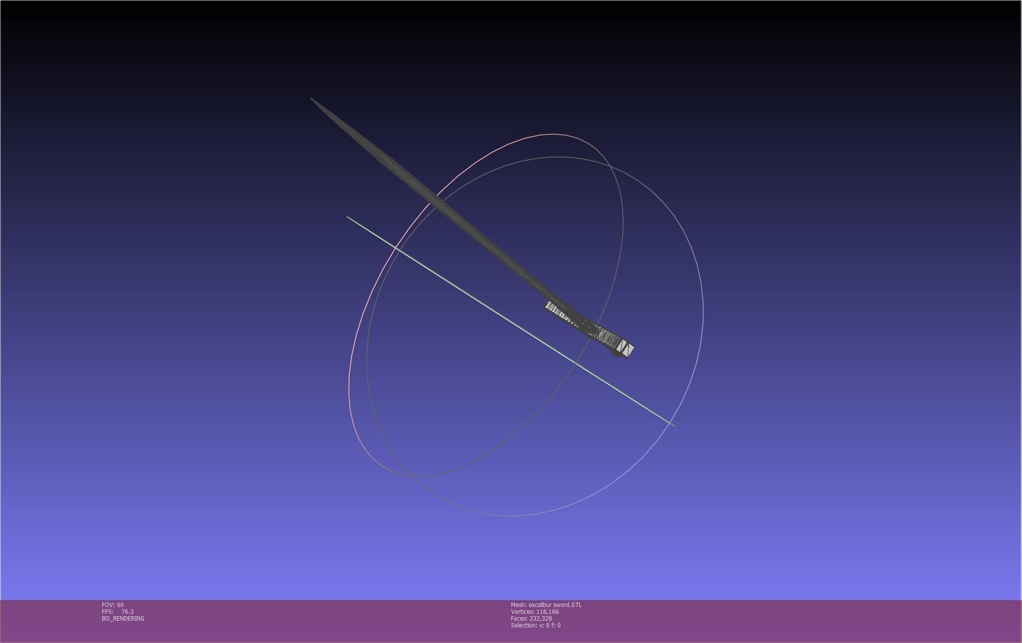 Fate Saber Excalibur Sword Printable Assembly 3D print model_101