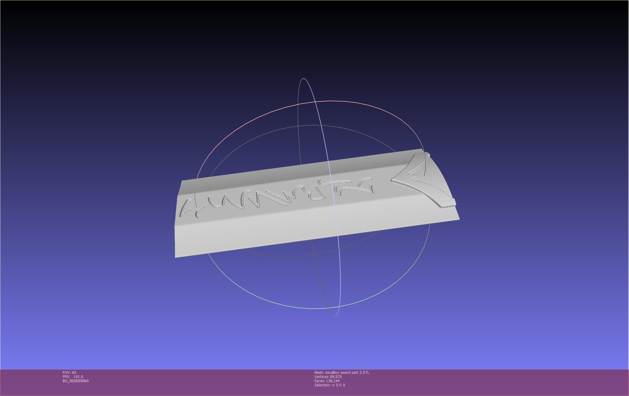 Fate Saber Excalibur Sword Printable Assembly 3D print model_129