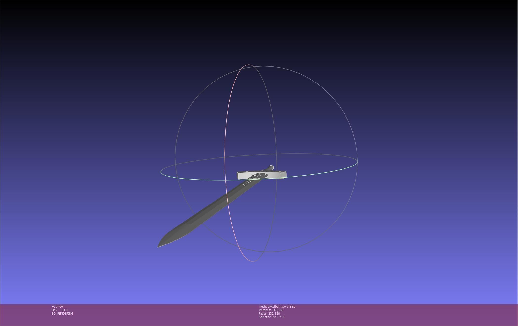 Fate Saber Excalibur Sword Printable Assembly 3D print model_70