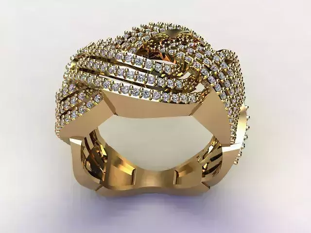  marriage diamond stone ring r00008 3D print model
