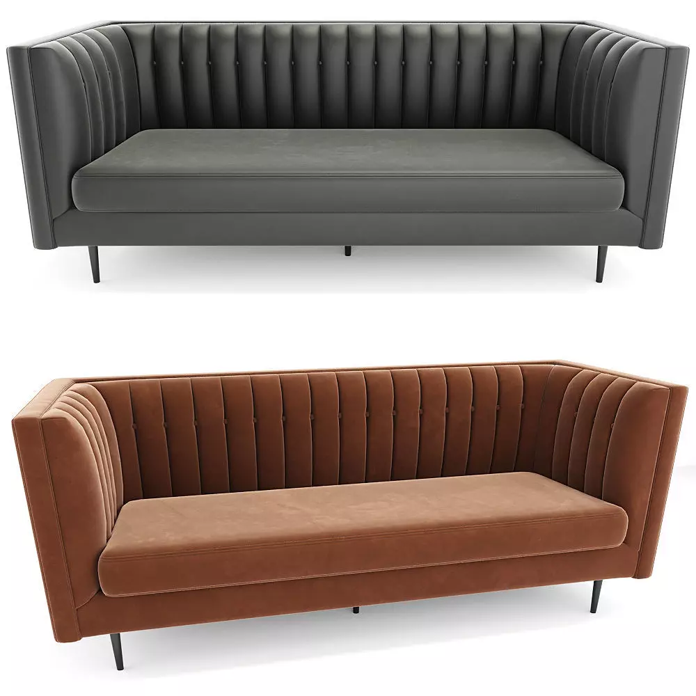 Liang And Eimil Harper Sofa Velvet 3D model