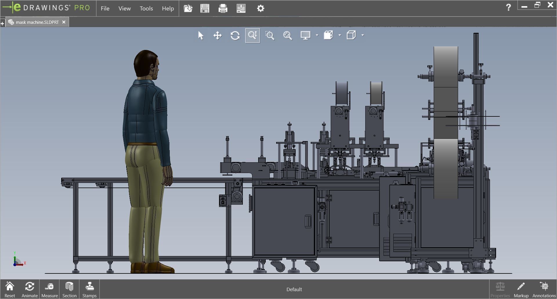 fully automatic - face mask machine 8 3D model_2
