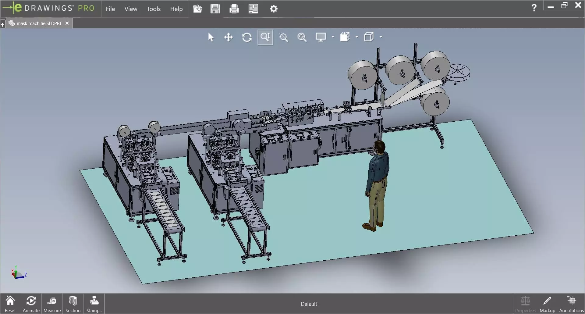 fully automatic - face mask machine 8 3D model_0