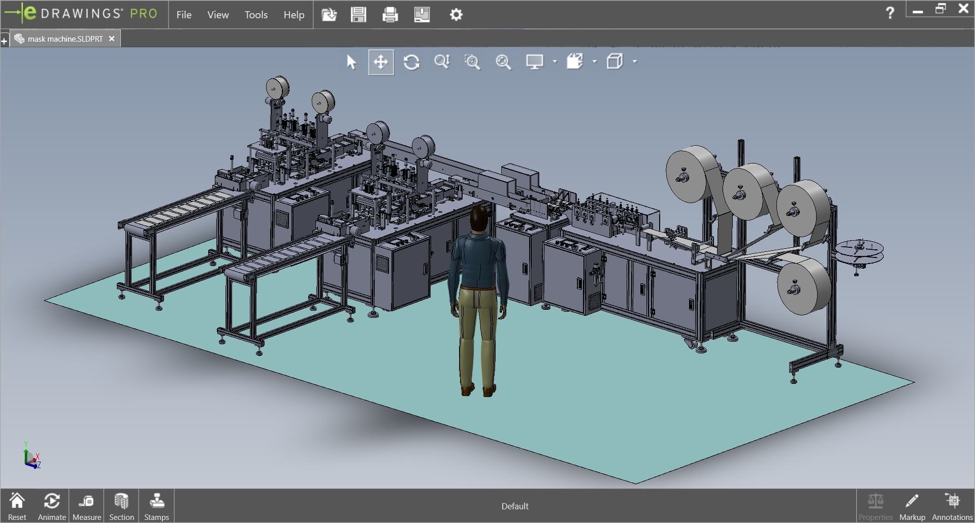 fully automatic - face mask machine 8 3D model_1