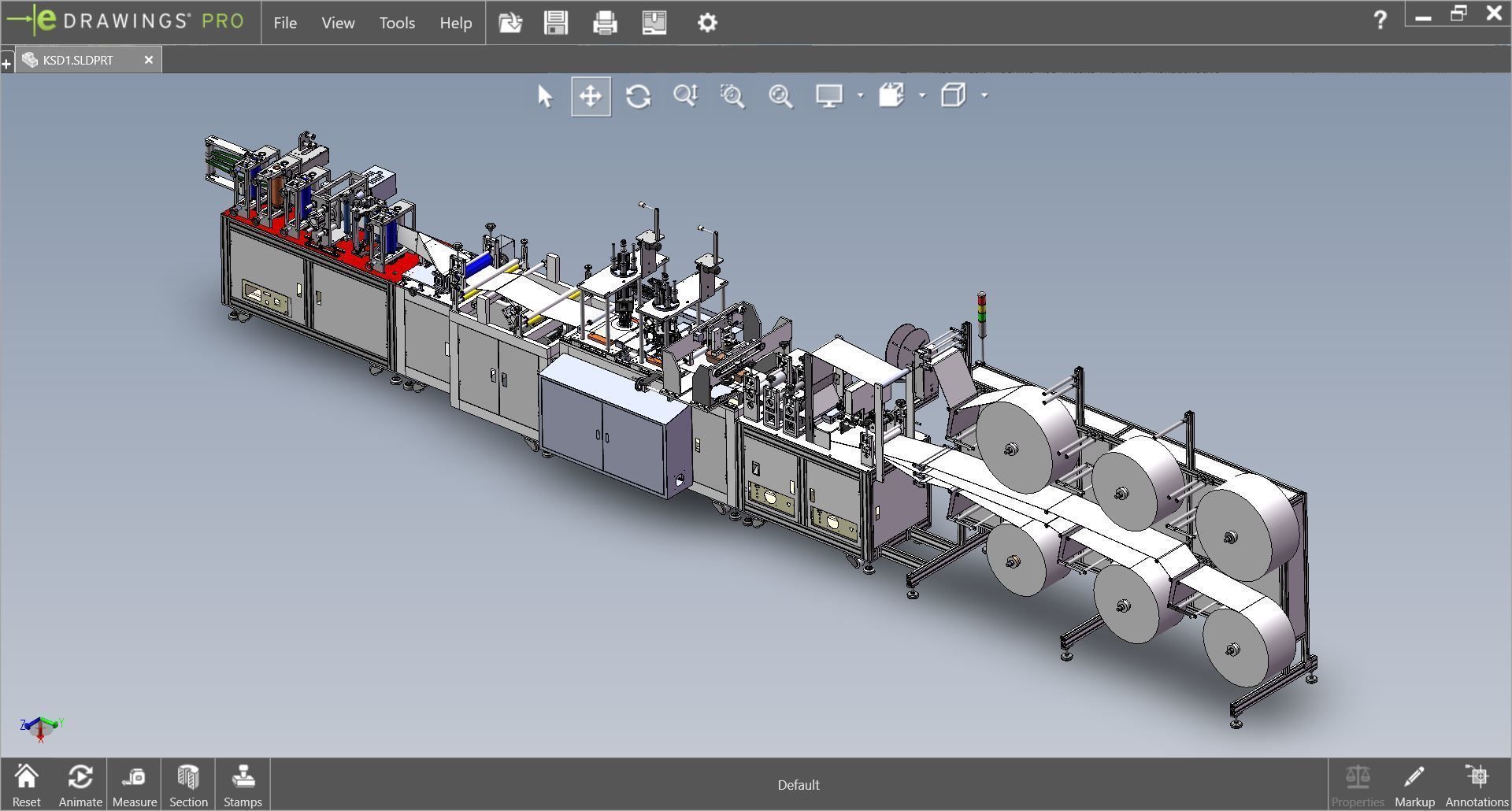 fully automatic -face mask machine 9 3D model_1