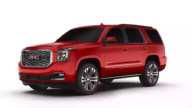 GMC Yukon SUV 2018 Low-poly 3D model
