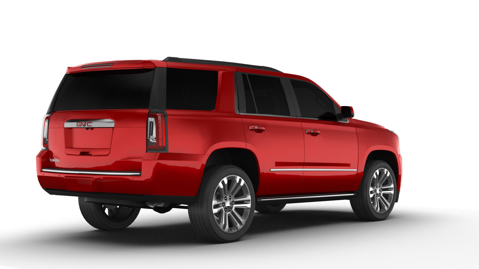 GMC Yukon SUV 2018 Low-poly 3D model_4