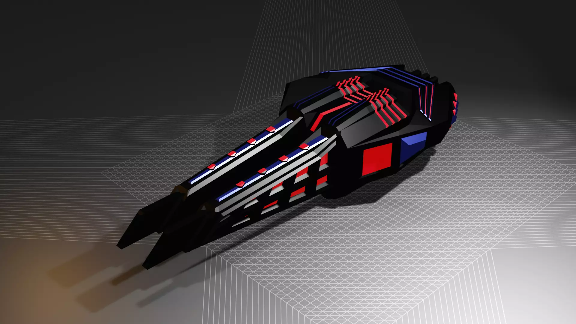 Super turret  Low-poly 3D model_0