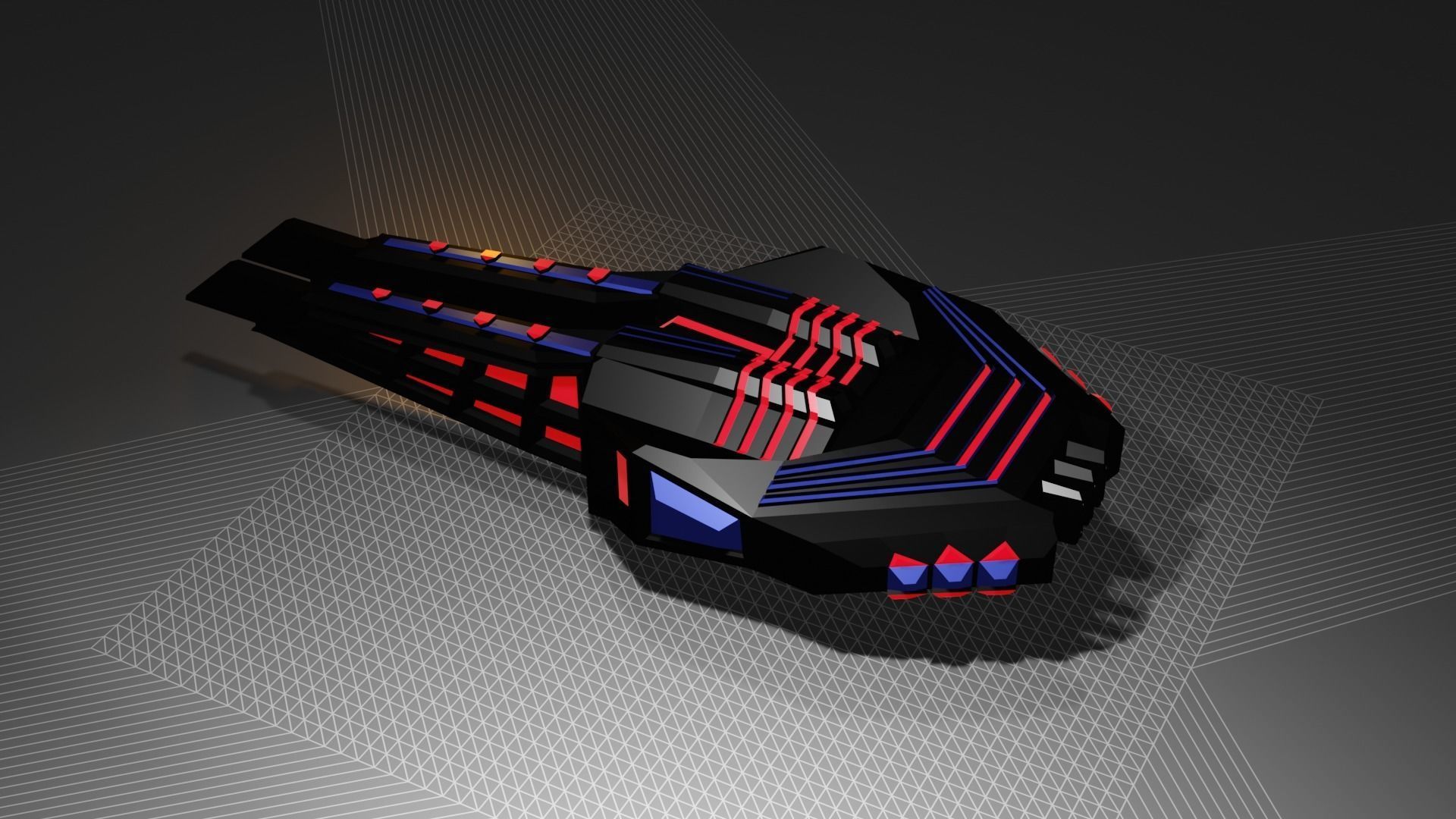 Super turret  Low-poly 3D model_2