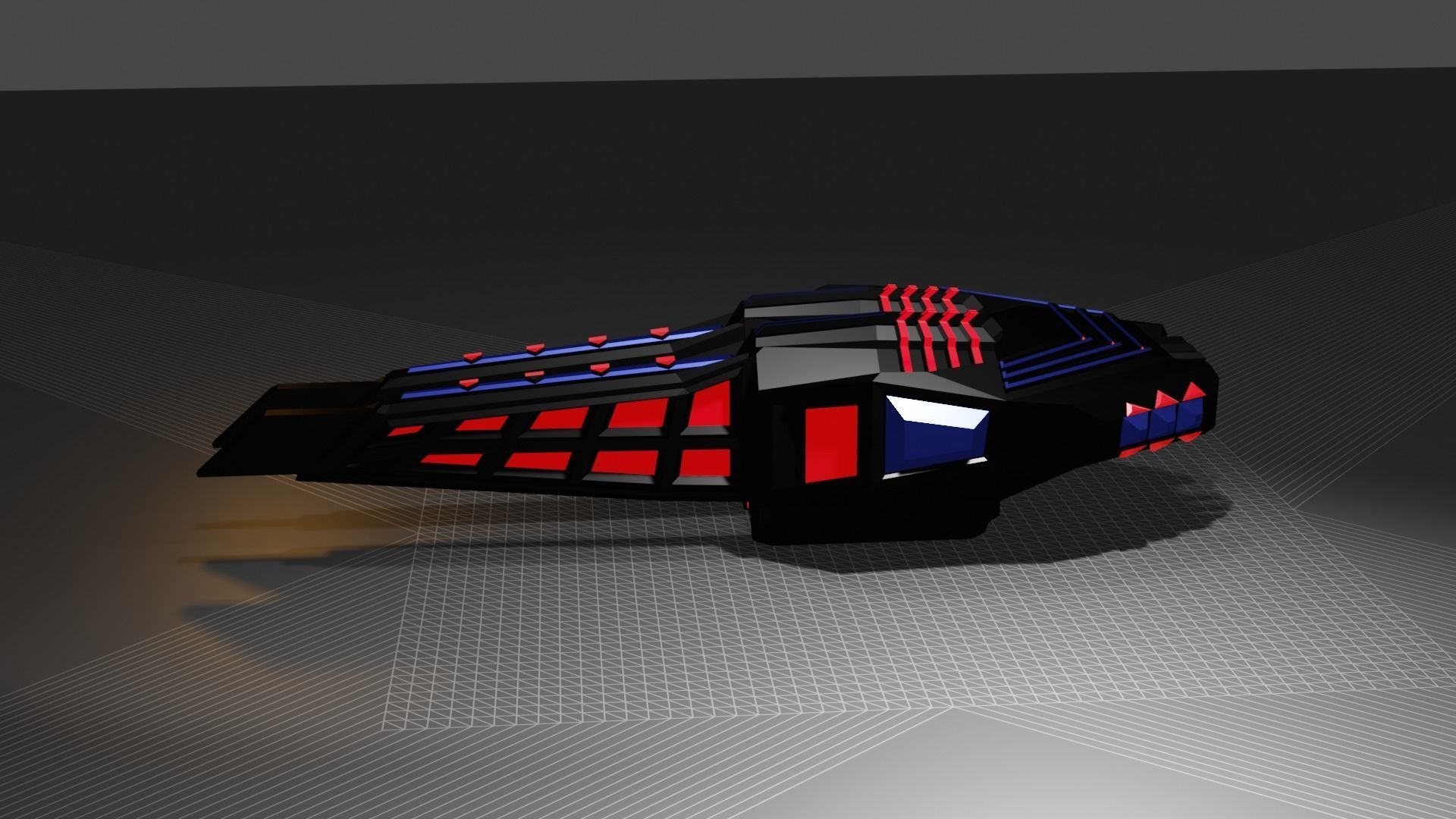 Super turret  Low-poly 3D model_4