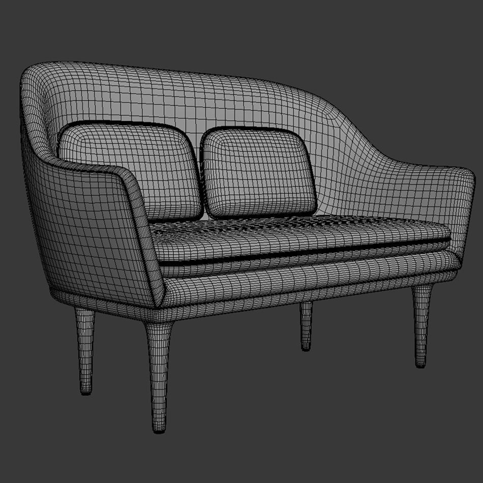 Lunar Sofa 3D model_2