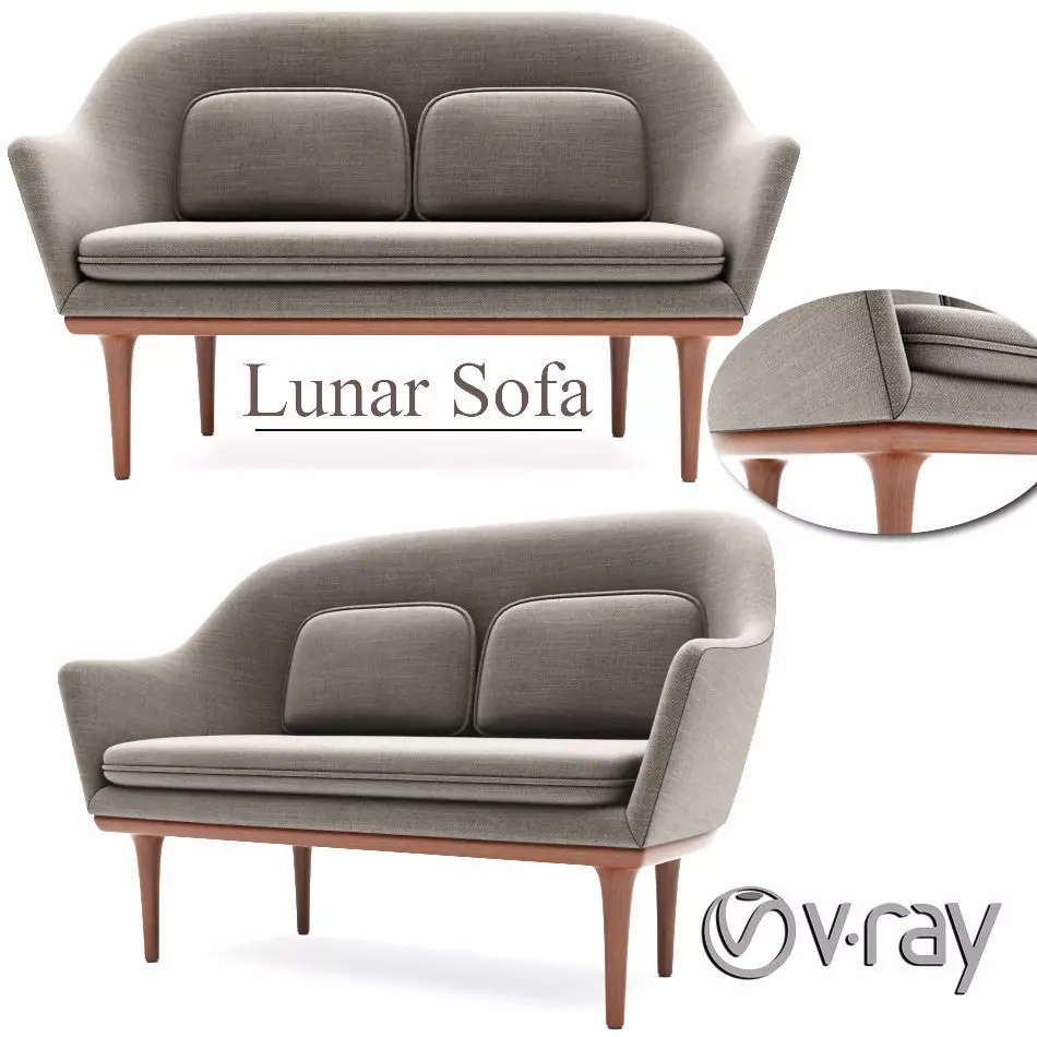 Lunar Sofa 3D model_0