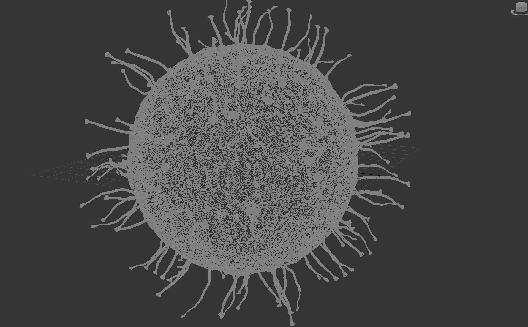 Virus bakteria 3d model 3D model_3