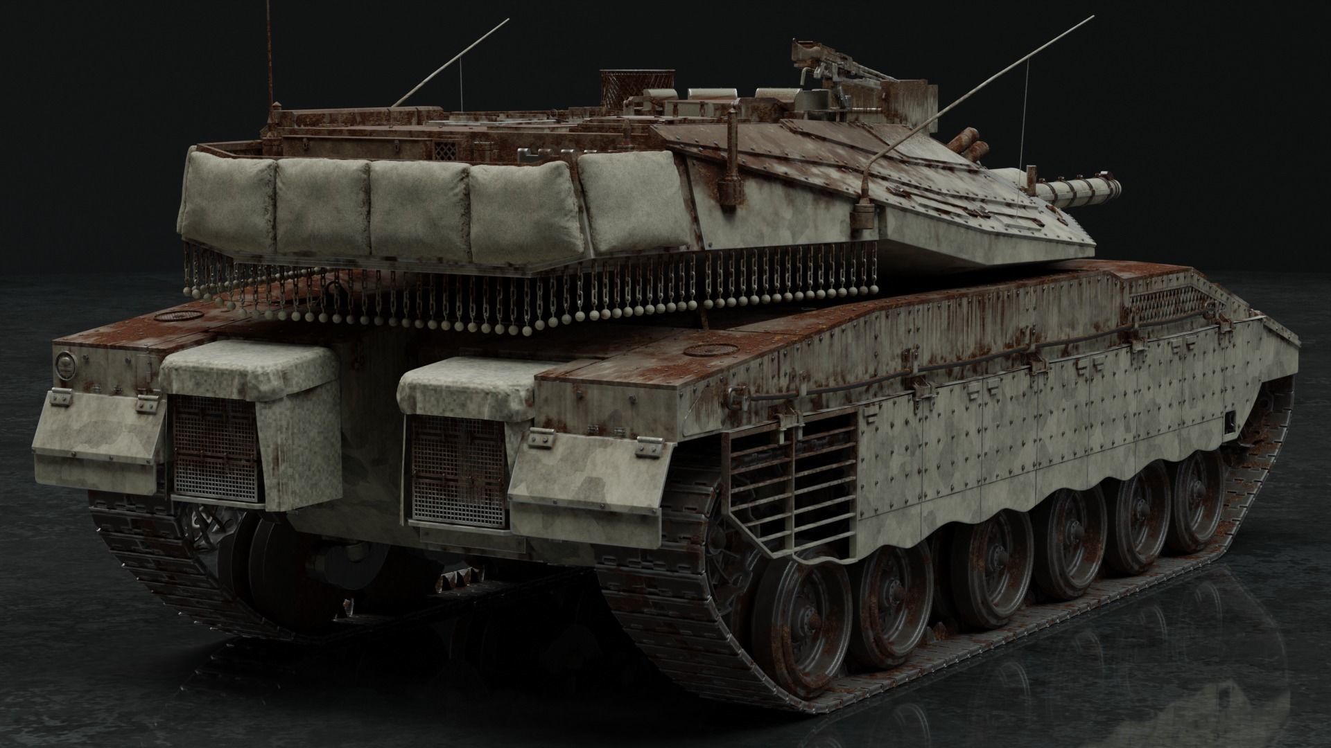 Merkava Mk IV - Battle Tank 3D model_4