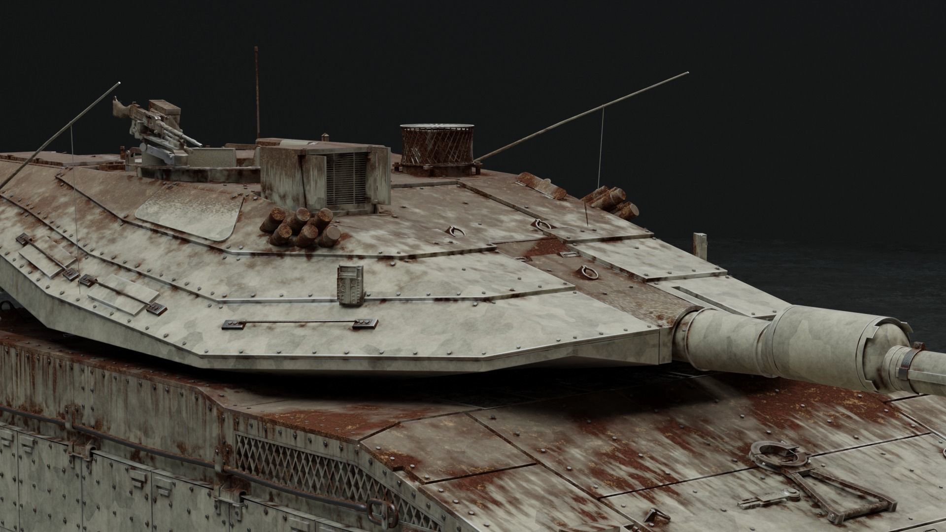 Merkava Mk IV - Battle Tank 3D model_5