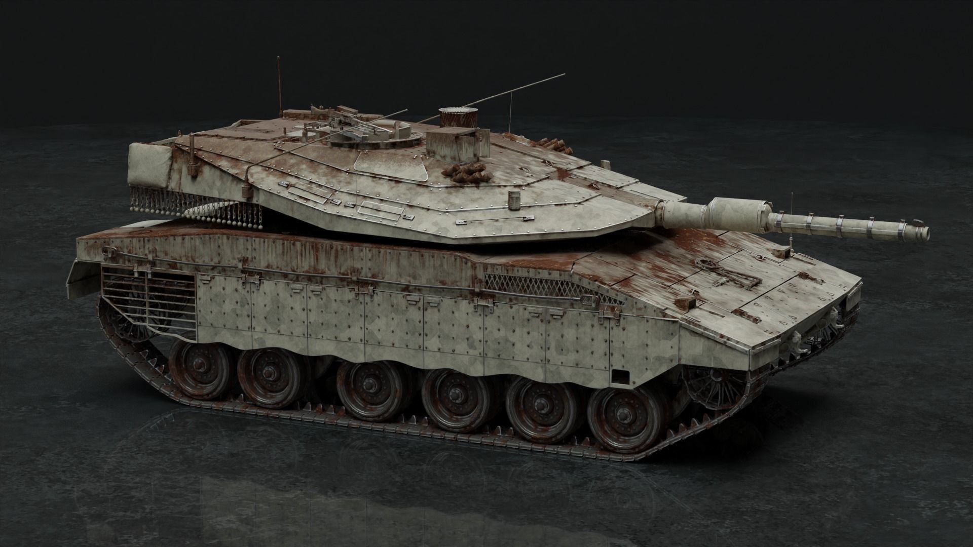 Merkava Mk IV - Battle Tank 3D model_30