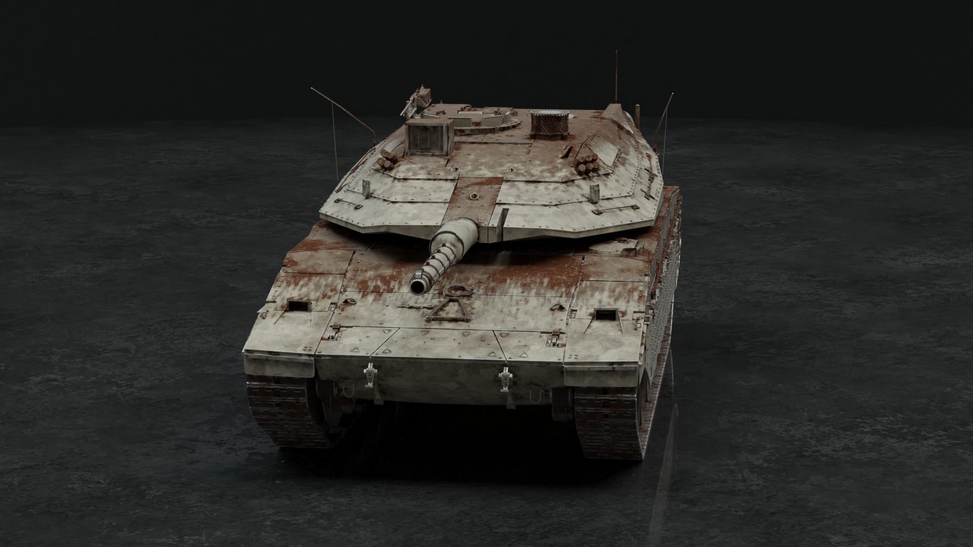 Merkava Mk IV - Battle Tank 3D model_14