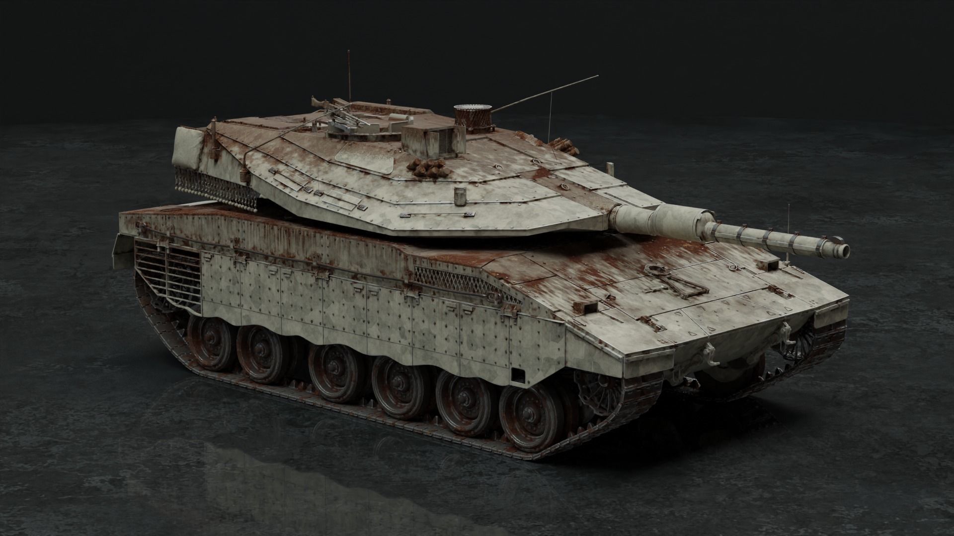 Merkava Mk IV - Battle Tank 3D model_31